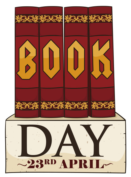 书卷上的旧书准备迎接图书日图片下载