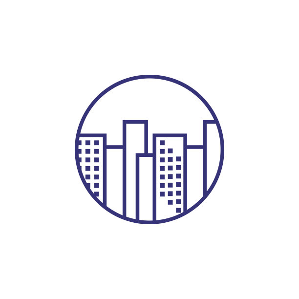 商业中心线图标图片下载