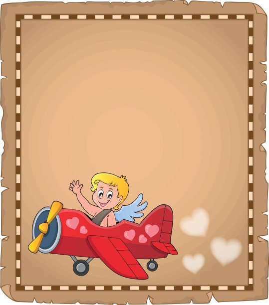 丘比特主题羊皮纸图片下载