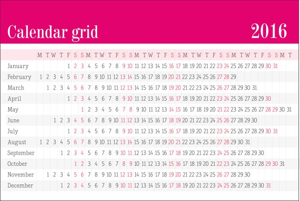 日历网格图片下载