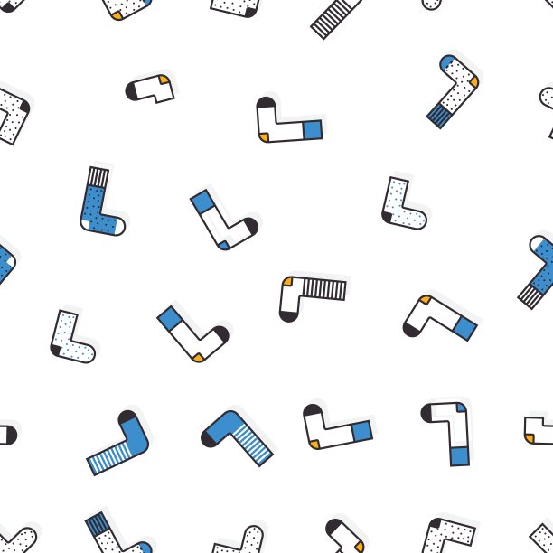 可爱的彩色背景袜子图案图片下载