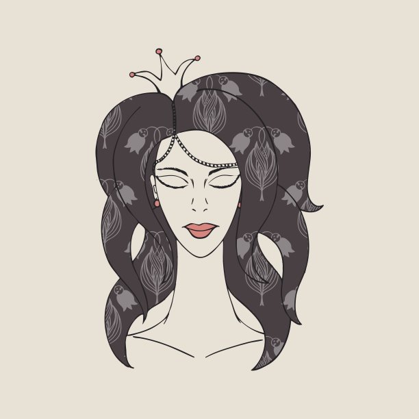 公主皇冠。向量图片下载