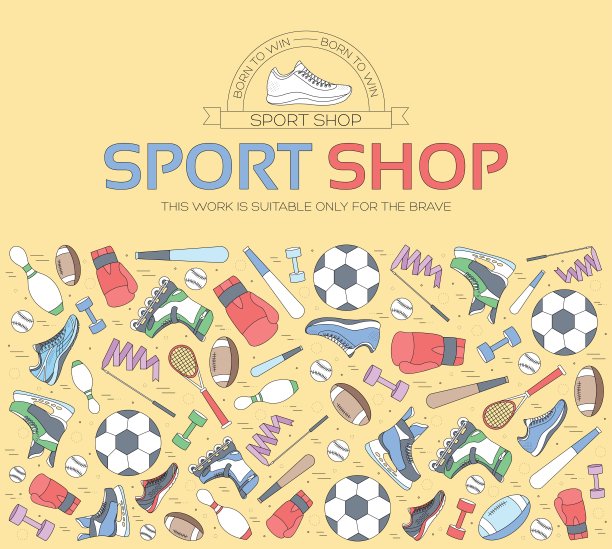 循环运动器材的概念背景。生活方式工具与健身器材，设备和项目。训练器械采用平细线设计。矢量插图锻炼概念图标集图片下载