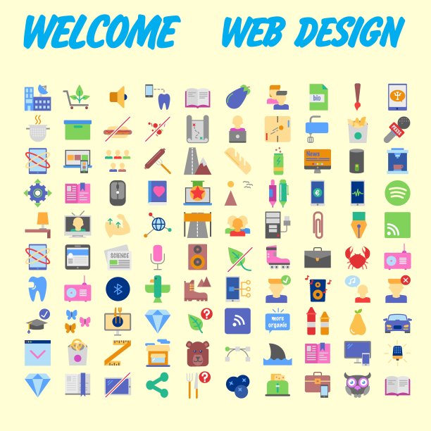 一套100通用现代细线图标为网络和移动。向量图片下载