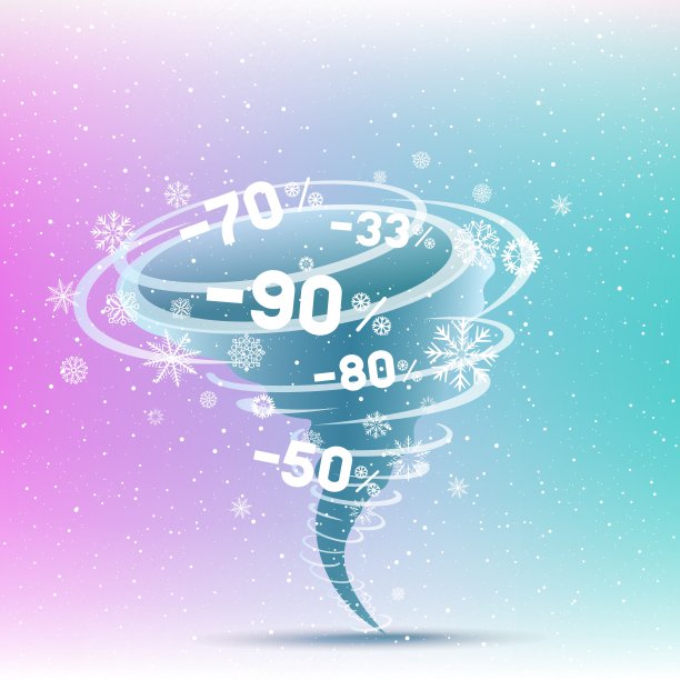 圣诞节打折龙卷风图片下载