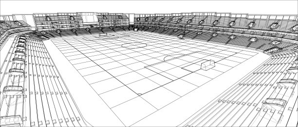 足球场示意图图片下载