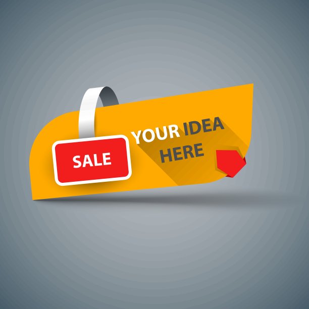 纸横幅-商业信息图。图片下载