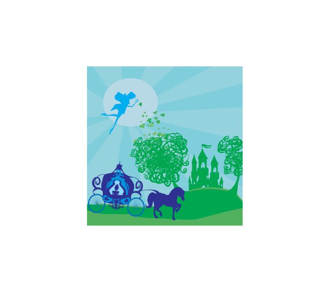 马车带着公主去了魔法城堡图片下载