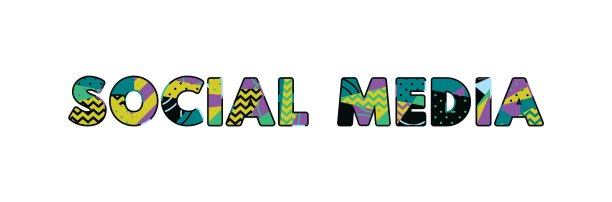 社交媒体概念词艺术插图图片下载