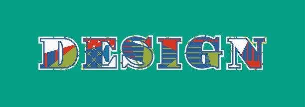 设计概念文字艺术插图图片下载