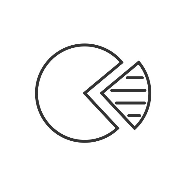 扇区图形线图标上的白色背景图片下载