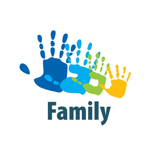 以手的形式的家庭图标。矢量图图片下载