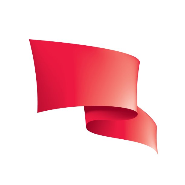 在白底上挥舞着红旗图片下载