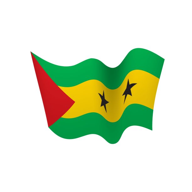 圣多美和普林西比旗，矢量图图片下载