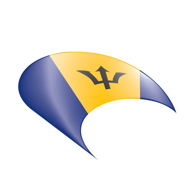 巴巴多斯旗，矢量图图片下载