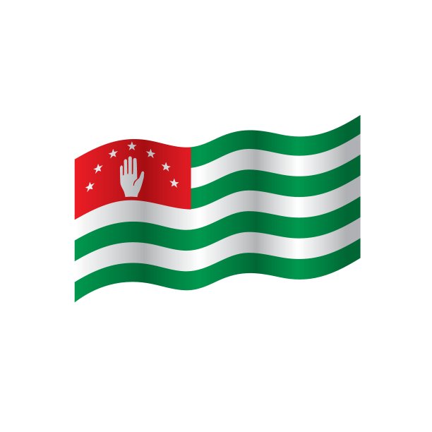 阿布哈兹旗，矢量图图片下载