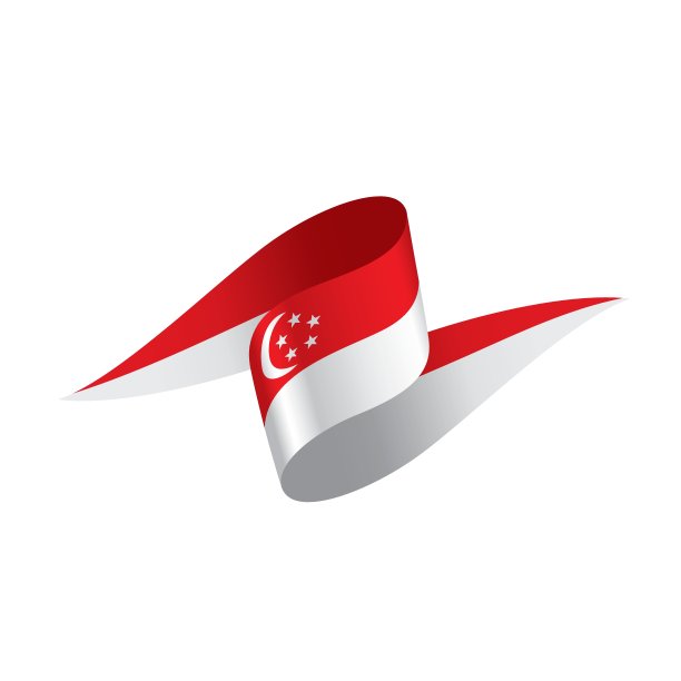 新加坡国旗，矢量图图片下载