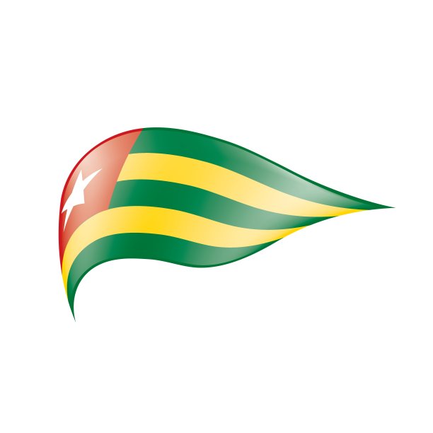 多哥旗，矢量图图片下载