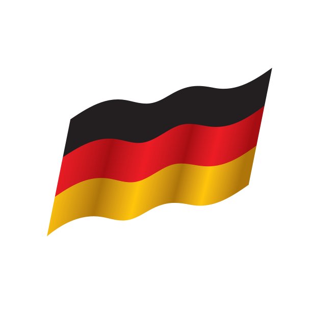 德国国旗，矢量插图图片下载