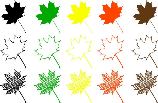 枫叶颜色套装图片下载