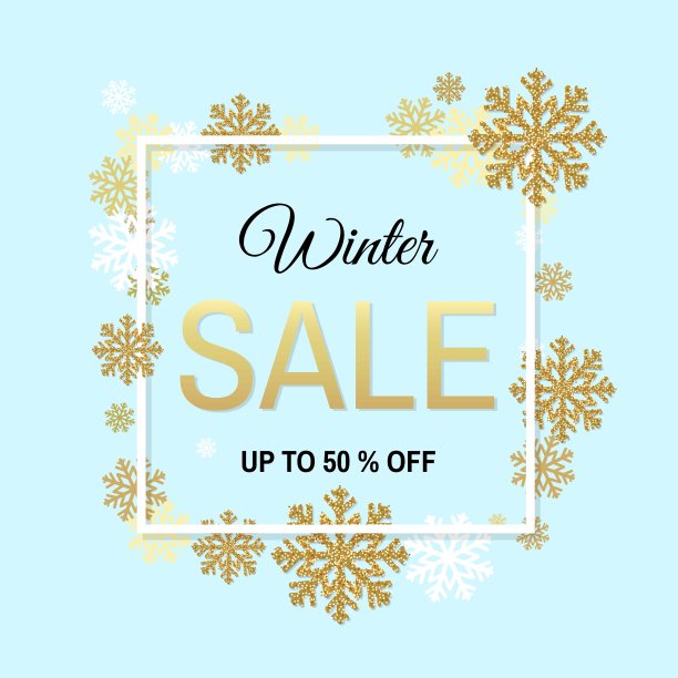 冬季销售海报图片下载