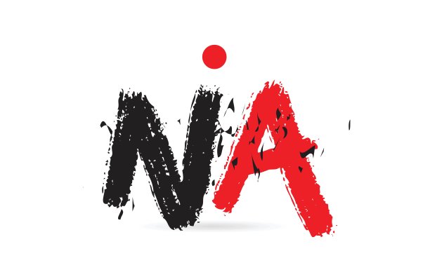 字母组合NA NA与grunge纹理标志图片下载