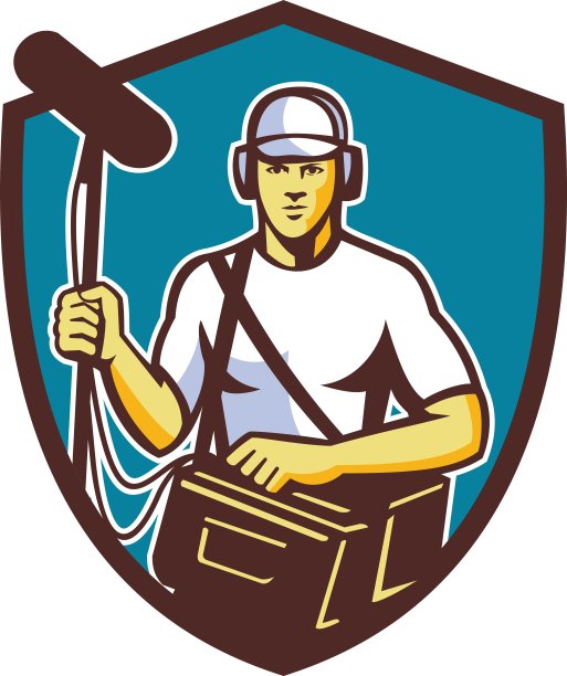 Soundman电影摄制组麦克风Crest复古图片下载