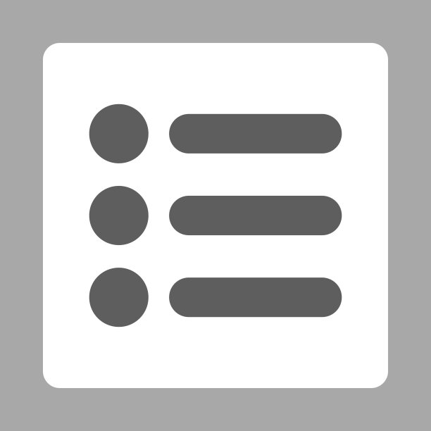 项目平深灰色和圆形按钮白色颜色图片下载