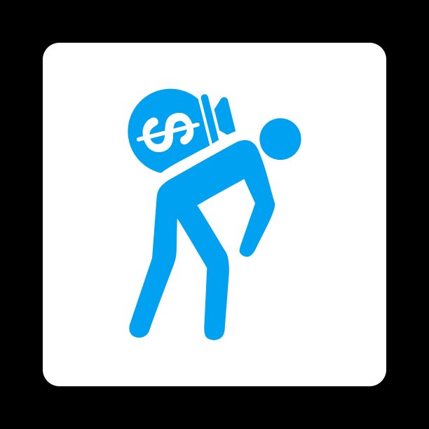 金钱快递图标从商业按钮过彩色设置图片下载