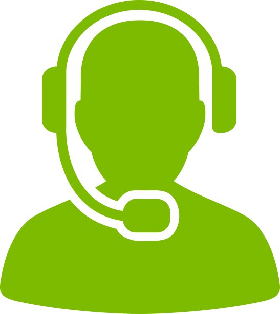 呼叫中心接线员图标从商业设置图片下载