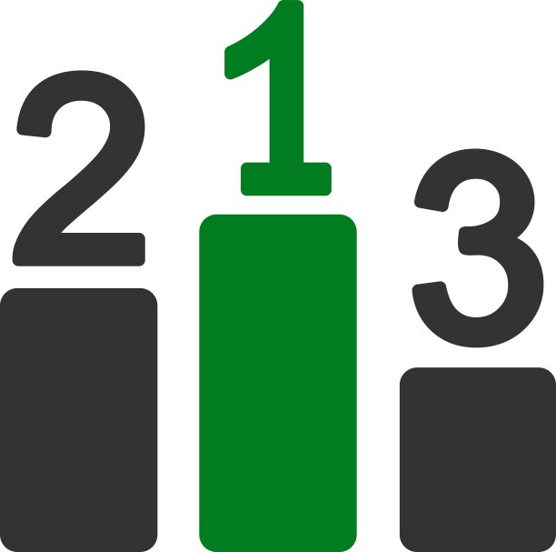竞赛和成功双色图标集中的基座图标图片下载