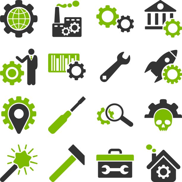 选项和服务工具图标集图片下载