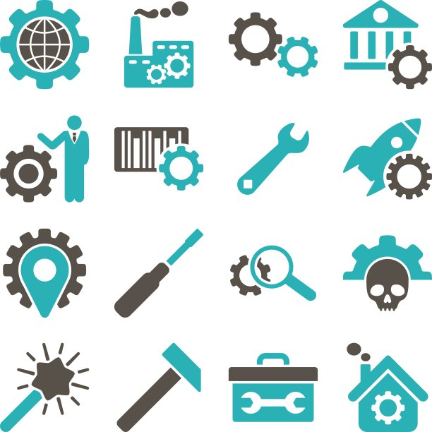 选项和服务工具图标集图片下载