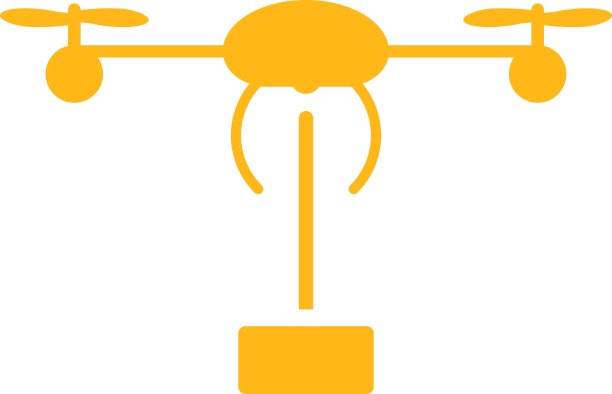 来自商业双色套装的直升机运输图标图片下载