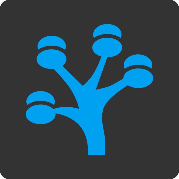 金钱树图标从商业按钮过度颜色设置图片下载