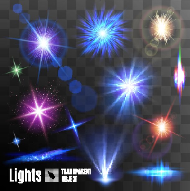 镜头光晕和火花图片下载