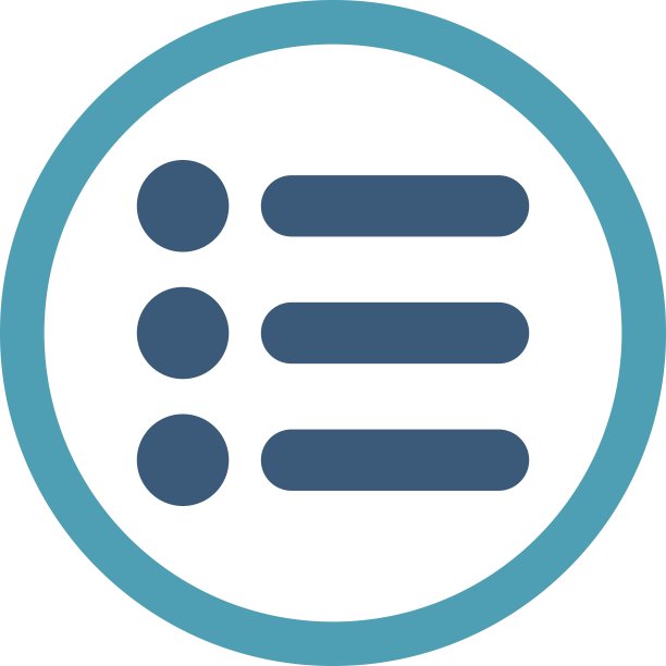 项目平青色和蓝色圆形矢量图标图片下载