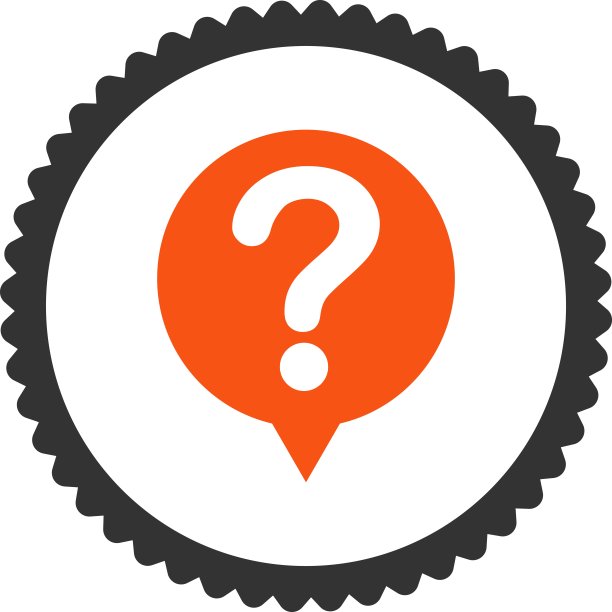 状态平橙色和灰色圆形邮票图标图片下载