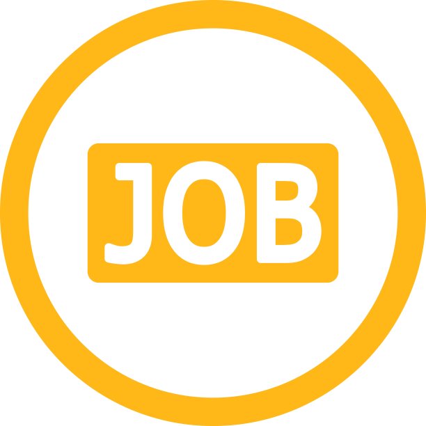 作业平面黄色圆形矢量图标图片下载