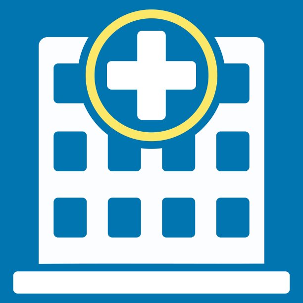 诊所的建筑图标图片下载