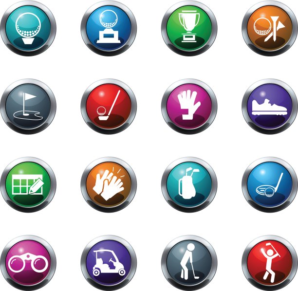 高尔夫球图标设置图片下载