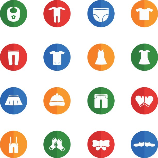 婴儿服装只是图标图片下载