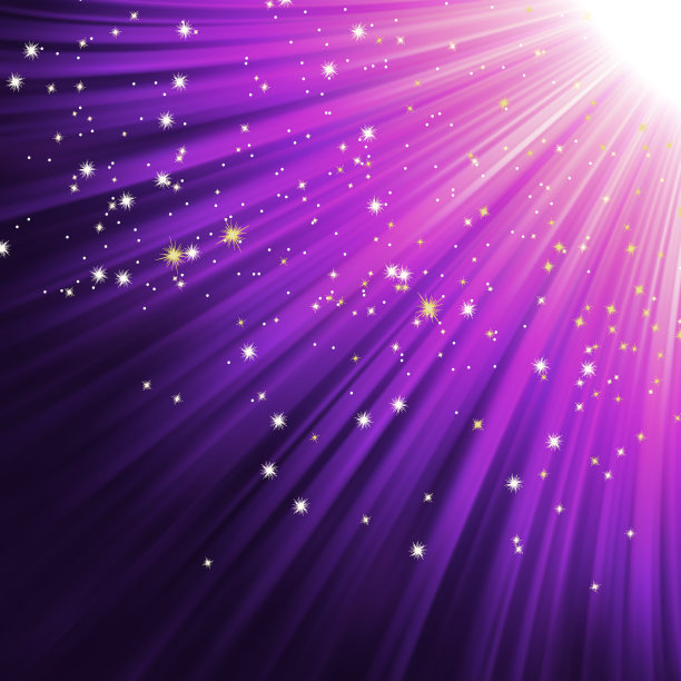 粉红色的光在雪花和星星的路径。EPS 8图片下载