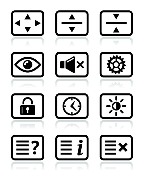 电脑电视显示器屏幕图标设置图片下载