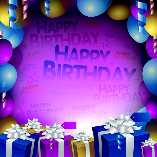 生日快乐的背景图片下载