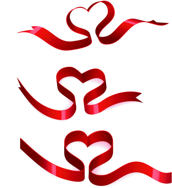 心的丝带图片下载