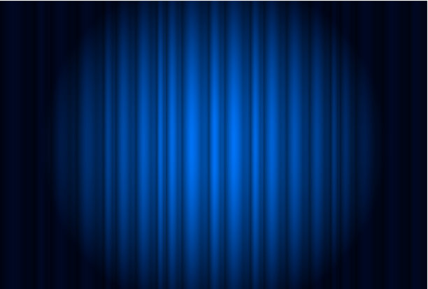 用聚光灯从剧院落下的幕布图片下载