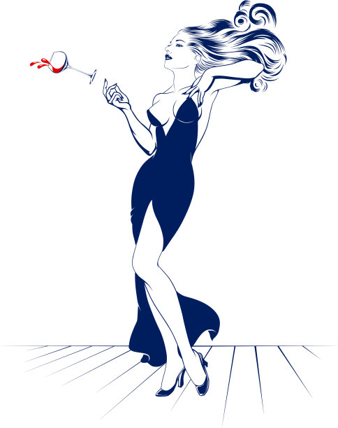 鸡尾酒喝女人图片下载