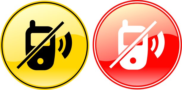 无手机手机标签标志符号图片下载