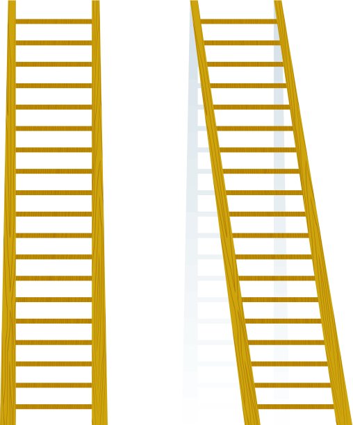 木制楼梯的矢量图图片下载